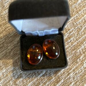 Amber earrings